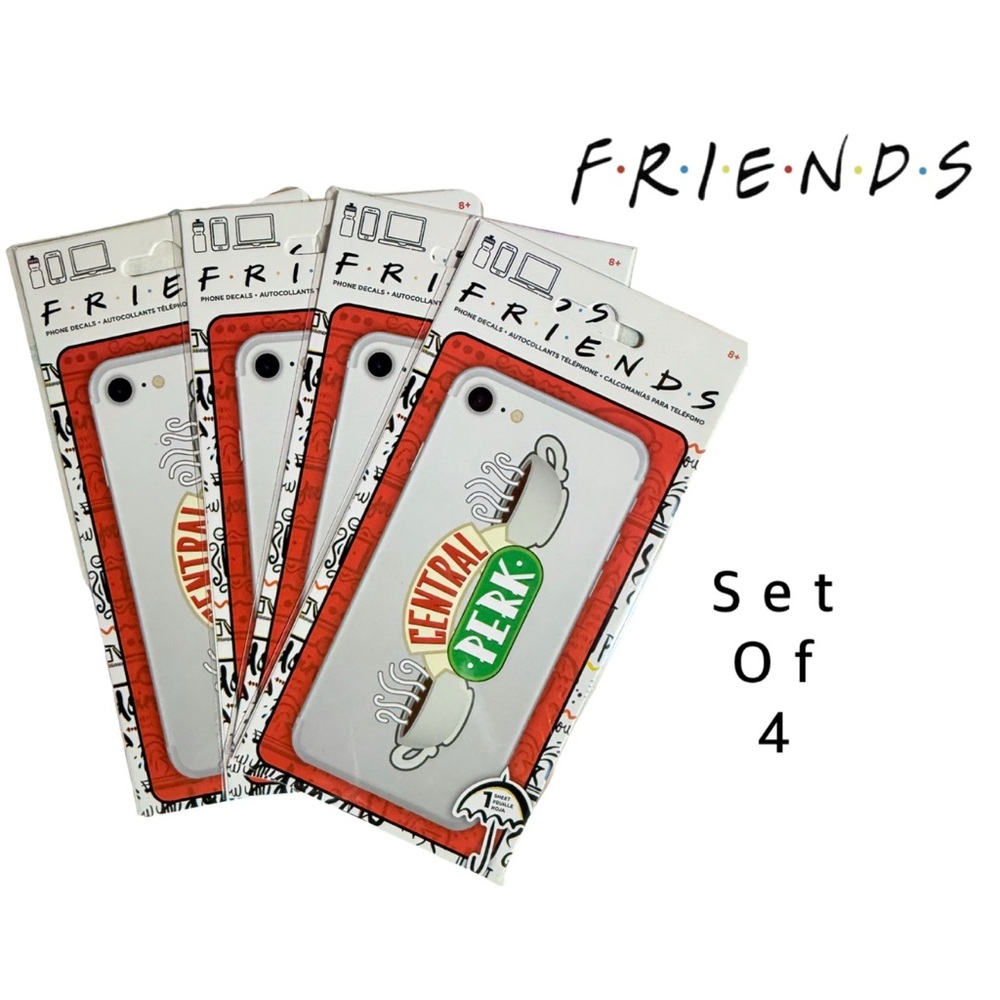 Friends Central Perk Logo Phone Decals Set of 4 New